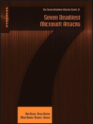 cover image of Seven Deadliest Microsoft Attacks